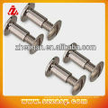 steel male and female chicago screws